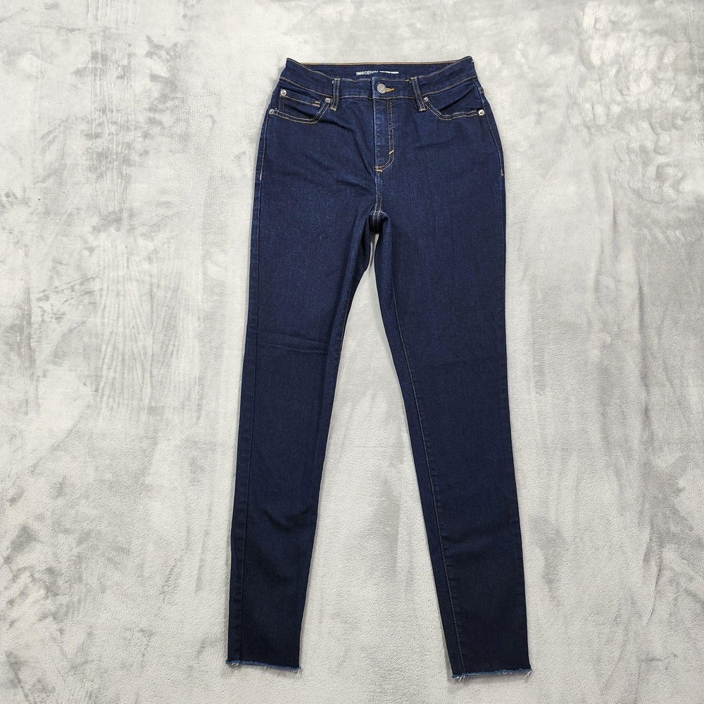 INC International Concepts Jeans Womens 6 Blue High Rise Skinny‎ Stretch Denim
